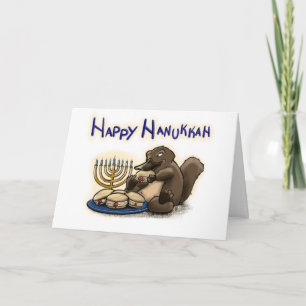 Hanukkah Platypus Karte