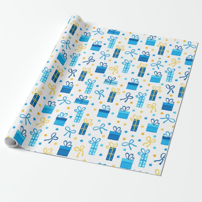 Hanukkah präsentiert Wrapping Paper Geschenkpapier (Ungerollt)