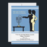 Hanukkah Pregnancy Announctions Cards 12x18 Feiertagskarte<br><div class="desc">Unsere Holiday Cards für Schwangerschaften können als Ihre jährlichen Hanukkah-Karten verschickt werden oder als einzigartige Möglichkeit zur Ankündigung Ihrer Schwangerschaft verwendet werden.</div>