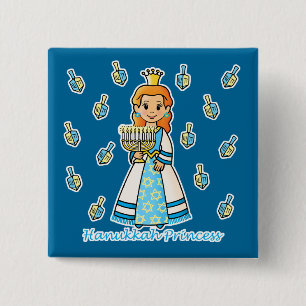 Hanukkah Princess Button