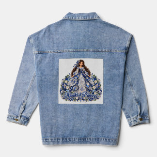 Hanukkah Prinzessin Design Jeansjacke