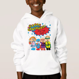 Hanukkah Pullover Kleinkind Sweatshirt "Super Hero