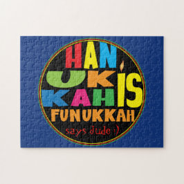 Hanukkah Puzzle für Kinder Personalisiert