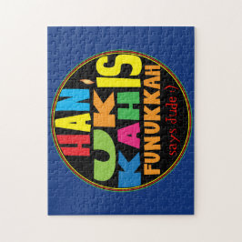 Hanukkah Puzzle für Kinder Personalisiert