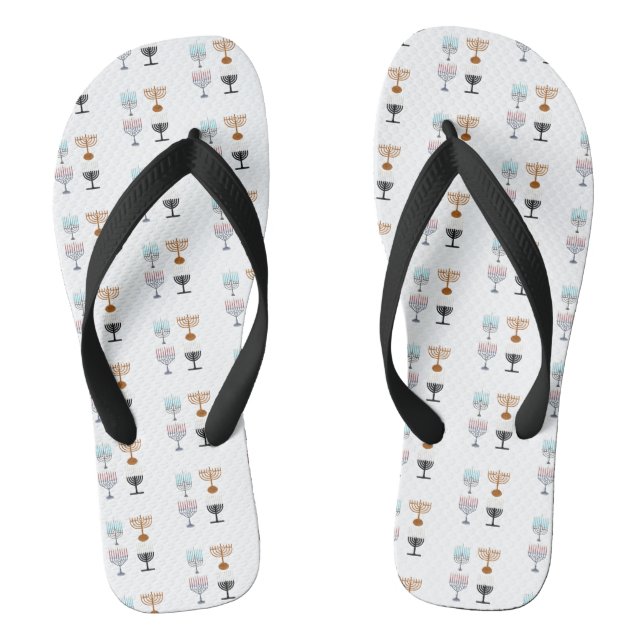 Hanukkah Religion Judaismus Flip Flops (Fußbett)