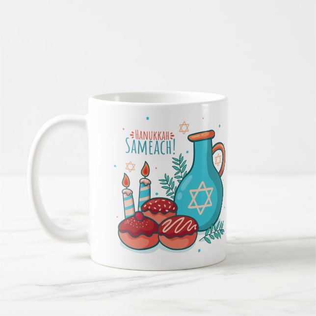 Hanukkah Sameach! Kaffeetasse (Links)