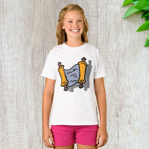 Hanukkah Scroll Girls T - Shirt