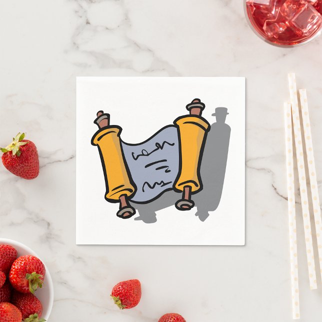 Hanukkah Scroll Paper Napkins Serviette (Von Creator hochgeladen)