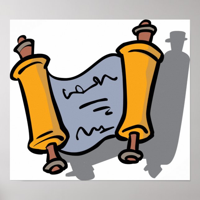 Hanukkah Scroll Poster (Vorne)