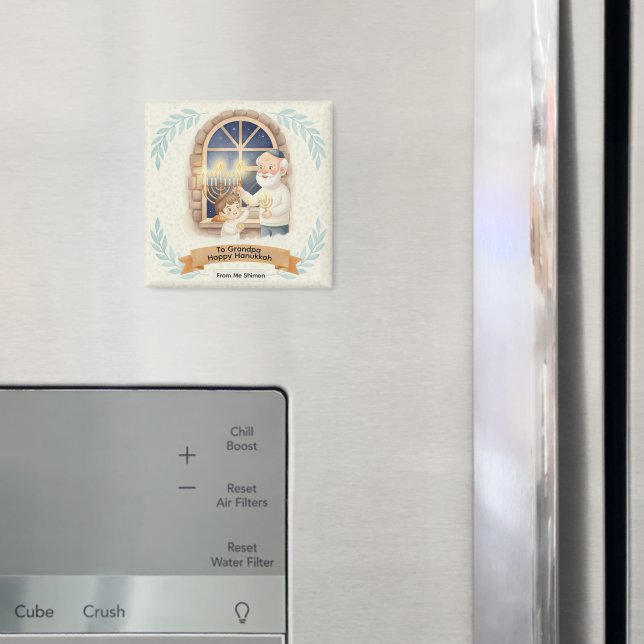 Hanukkah-Segen - Großvater und Kind Magnet (In Situ (Kühlschrank))