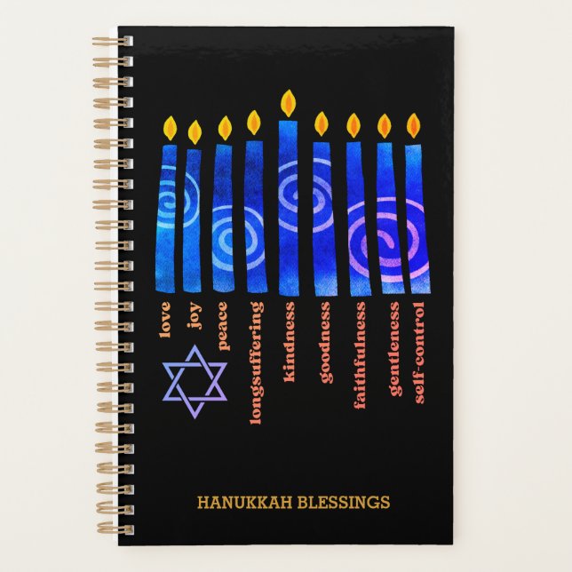 HANUKKAH Segnungen Frucht des Geistes Christlich Planer (Vorderseite)