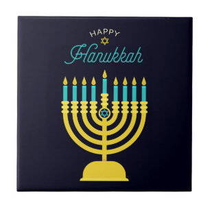 Hanukkah Shabbat Art Fliese