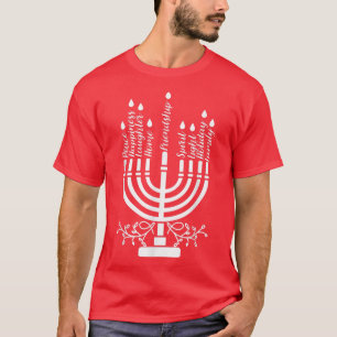 Hanukkah Shirts Jüdischer Menorah Hanukkah T - Shi