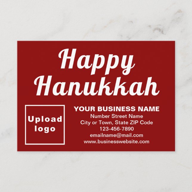 Hanukkah Small Red Flat Grußkarte Karte (Vorderseite)