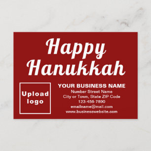 Hanukkah Small Red Flat Grußkarte Karte