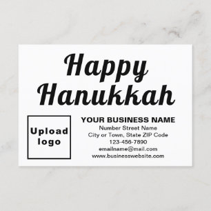 Hanukkah Small White Flat Grußkarte Karte