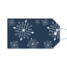 Hanukkah Snowflake Gift Tags