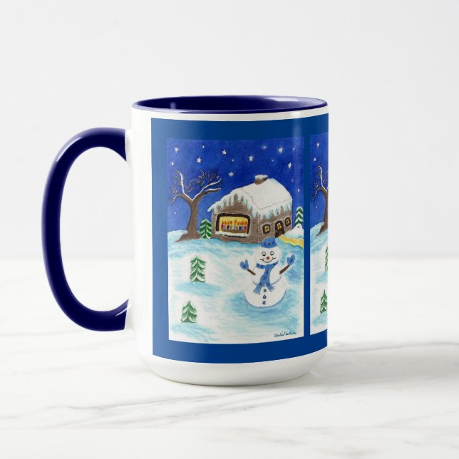 Hanukkah Snowman Mug Tasse (Links)