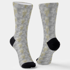 Hanukkah-Socken "Elegante Menorahs" Socken