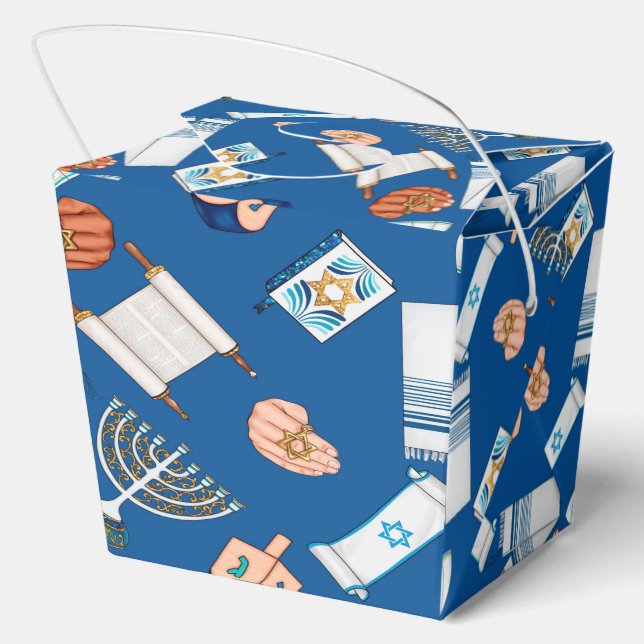Hanukkah-Spaß-Geschenkbox Geschenkschachtel (Rückseite)