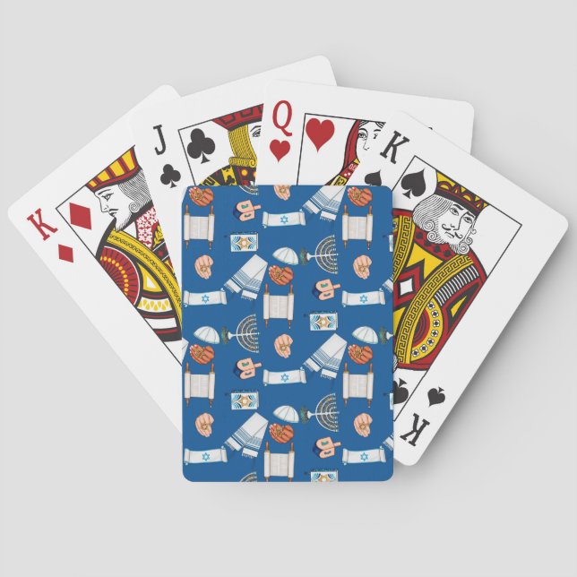Hanukkah-Spaß Spielkarten (Rückseite)