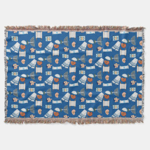 Hanukkah-Spaß-Throw Decke
