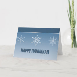 Hanukkah Star Flakes Feiertagskarte