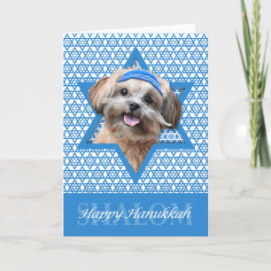 Hanukkah Star of David - ShihPoo - Maggie Feiertagskarte