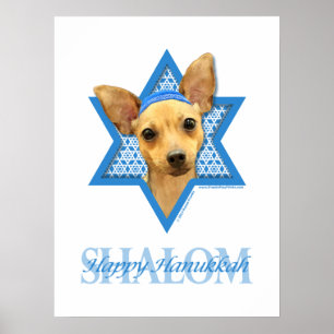 Hanukkah Star von David - Chihuahua Poster