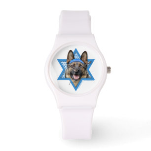 Hanukkah Star von David - German Shepherd Armbanduhr