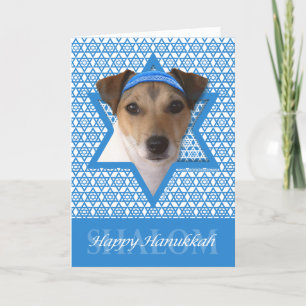 Hanukkah Star von David - Jack Russell Terrier Feiertagskarte
