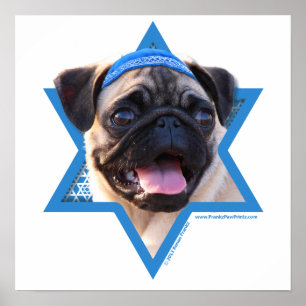 Hanukkah Star von David - Mops Poster