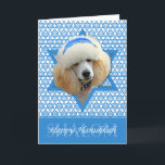 Hanukkah Star von David - Poodle - Apricot Feiertagskarte<br><div class="desc">Was könnte Sprichwort Happy Hanukkah mehr Spaß machen, als diesen Apricot Poodle Hund mit einem Yamaka umgeben vom Star of David zu haben. Dieses skurrile Urlaubsprojekt wird bestimmt Ihre Freunde und Familie und andere Tierfreunde begeistern. Dieses Design ist in mehr als 100 Hundebüten erhältlich. Wenn Sie Ihren Lieblingshund nicht sehen...</div>