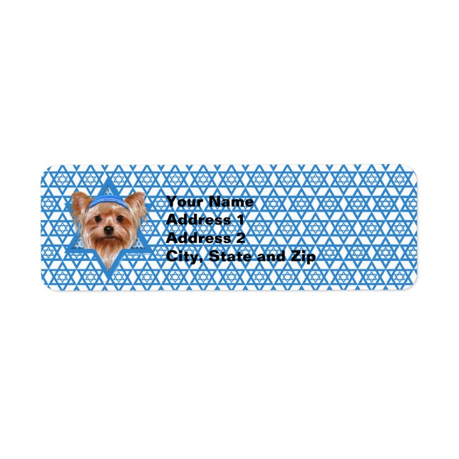 Hanukkah Star von David - Yorkshire Terrier (Vorne)