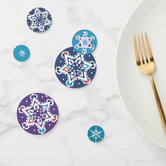 Hanukkah Starflake Confetti Konfetti (Gruppe)