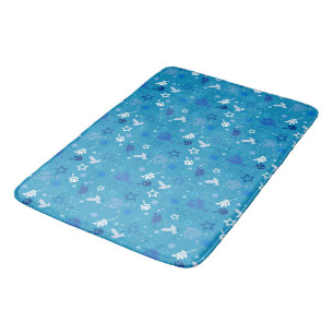 Hanukkah Stars Bath Mat Badematte