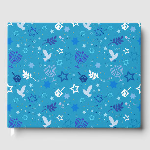 Hanukkah Stars Gäestbook Gästebuch
