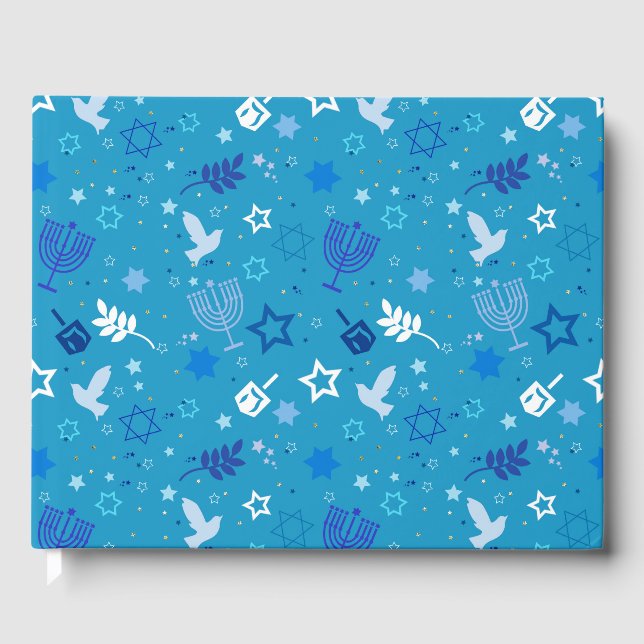 Hanukkah Stars Gäestbook Gästebuch (Vorderseite)