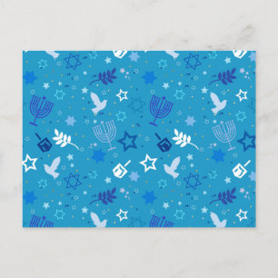 Hanukkah Stars Postcard Postkarte