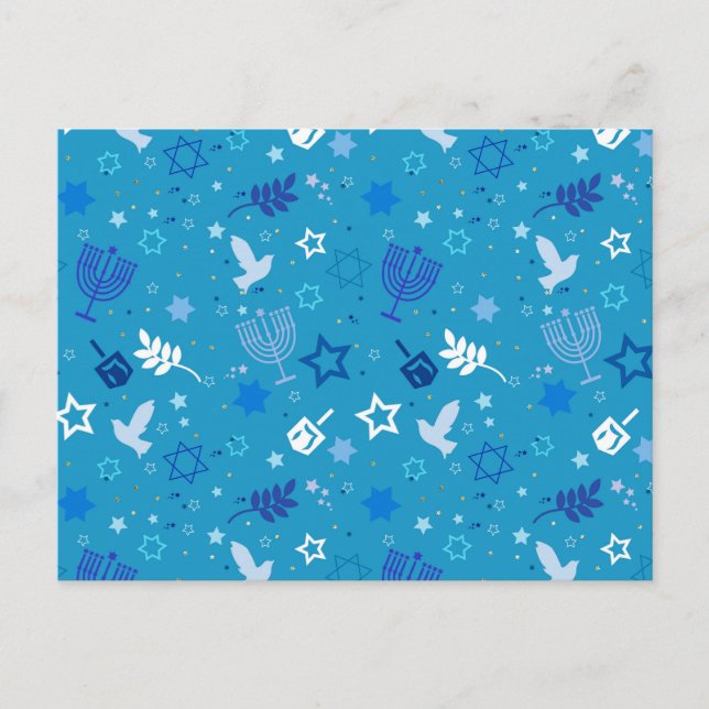 Hanukkah Stars Postcard Postkarte (Vorderseite)