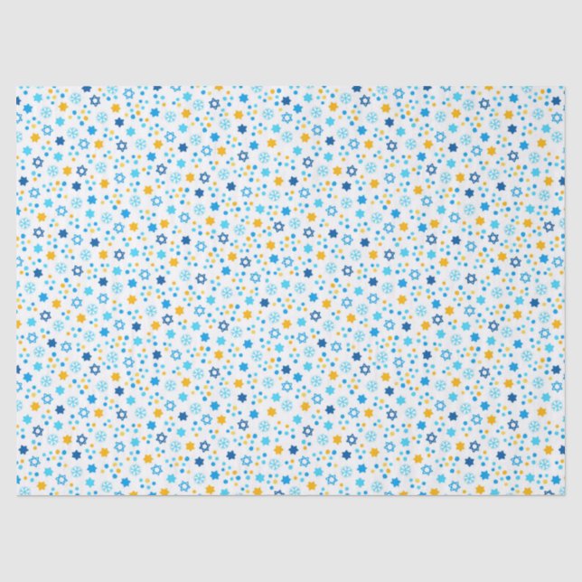 Hanukkah Stars Seidenpapier (Vorderseite)