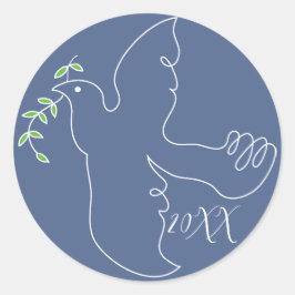 Hanukkah Stickers (1 1/2"/3") "Chanukah Dove"