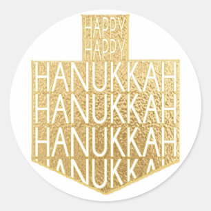 Hanukkah Stickers (1 1/2" oder 3")"Hanukkah Dreide
