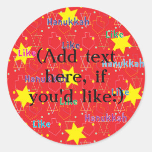 Hanukkah Stickers (1 1/2" oder 3") "Wie Hanukkah"