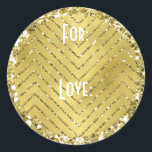 Hanukkah Stickers (1 1/2" oder 3") "Zickzack Gold"<br><div class="desc">Hanukkah/Holiday Aufkleber, "Zickzack Gold". Personalisieren Sie Ihre Schriftart, indem Sie Größe, Stil, Farbe und Wortlaut ändern. So viele Verwendungszwecke: An und von Geschenksticker, Dankeschön an Aufkleber auf Leckereien, Tortentopfen (kleben auf schweren Karton, schneiden Aufkleber, dann kleben sie Zahnstocher auf den Karton), oder wie wäre es mit Geschenketiketten (kleben auf schweren...</div>