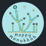 Hanukkah Stickers "Blue Lights Latkes Chanukah"<br><div class="desc">Hanukkah Holiday Aufkleber, "Blue Lights, Latkes, Chanukah/Hanukkah" Anyway ich es buchstabieren, Chanukah ist einer meiner Lieblingsferien. Viel Spaß mit diesen Aufklebern wie Tortenpfropfen, Geschenketiketten, Taschenschließungen oder was auch immer Ihre Feierlichkeiten sind! Persönlich gestalten, indem Sie "Happy Hanukah" löschen und Ihren eigenen Text mit Ihrem bevorzugten Schriftart Stil, Größe und Farbe...</div>