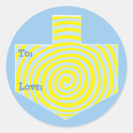 Hanukkah Stickers Rund (1 1/2", 3") Personalisiert