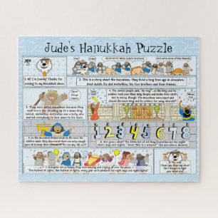 Hanukkah Story Puzzle Personalisiert/16 x 20
