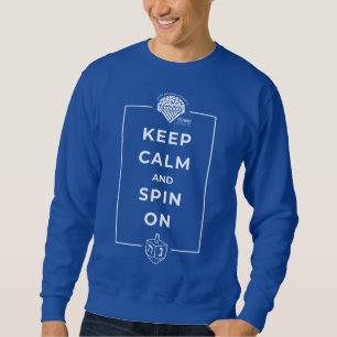 Hanukkah-Sweatshirt für Erwachsene - "Keep calm" Sweatshirt