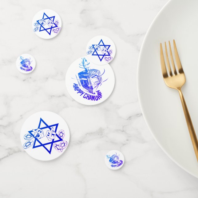 Hanukkah Table Confetti Konfetti (Gruppe)